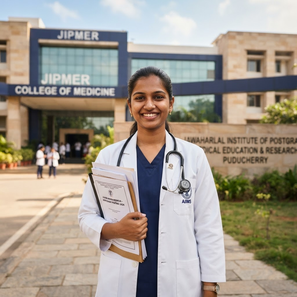 Medical student celebrating admission with Doctors Carrier counseling